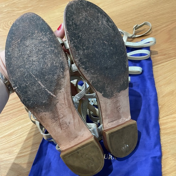 Stuart Weitzman Gladiator Sandals size 8.5 - Picture 4 of 5